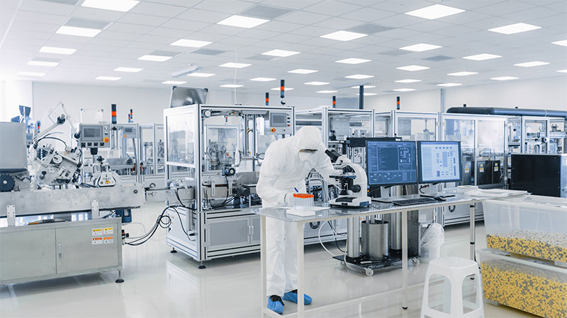 Cleanroom operation in production facility